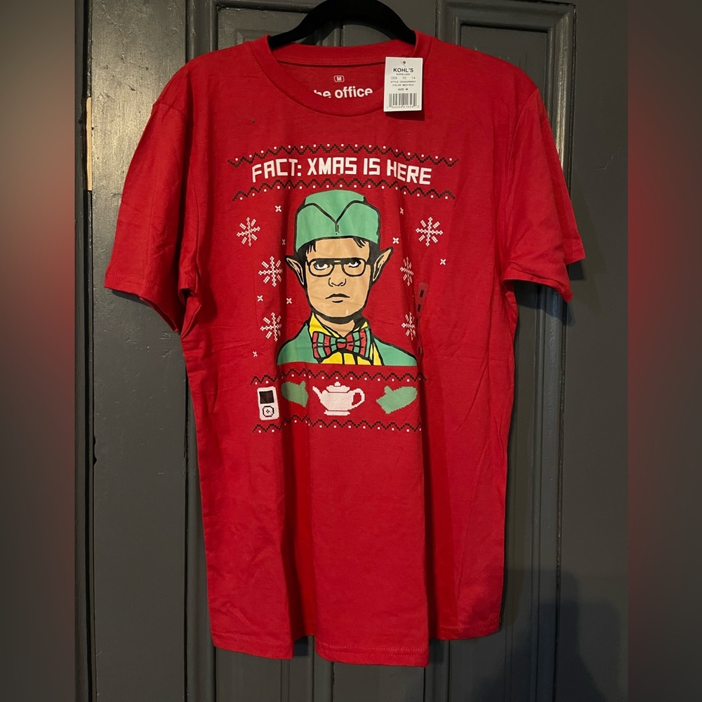 The Office Graphic Christmas Tee .